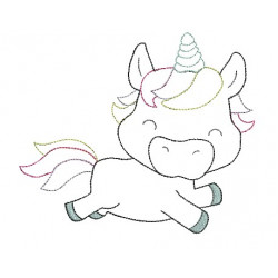 Stickdatei - Glitzerpupser Wolkenspringer Doodle